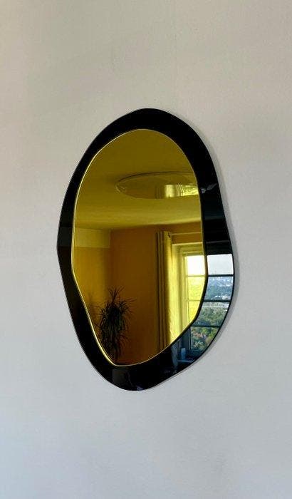 Andrea Lussoli - Miroir - Verre - MIROIR ŒIL DOR, Antiquités & Art, Art | Objets design