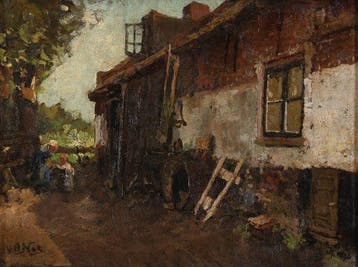 Willem Hendrik van der Nat (1864–1929) - Op het erf