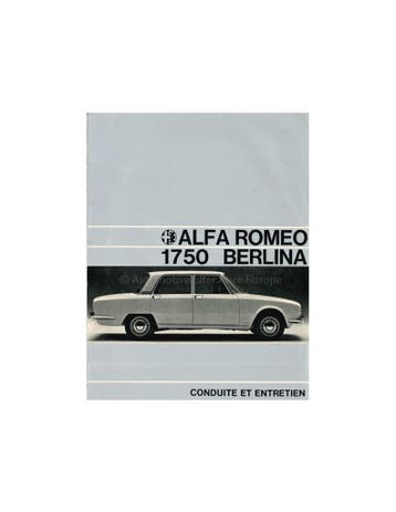 1970 ALFA ROMEO 1750 BERLINA INSTRUCTIEBOEKJE FRANS
