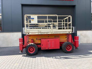 Veiling: Schaarhoogwerker JLG 33RTS Diesel 570kg 12.1m 2002, Ophalen