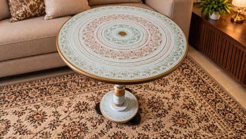 Handcrafted decorative Side Coffee Table – - Salontafel -