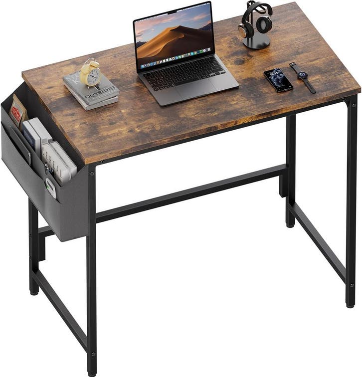 Bureau - Computertafel - Computerbureau - 80x50 cm - Bruin -, Huis en Inrichting, Bureaus, Nieuw, Verzenden