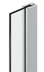 Klemprofiel douchewand 3000 mm-10 mm-RVS Look, Verzenden, Nieuw