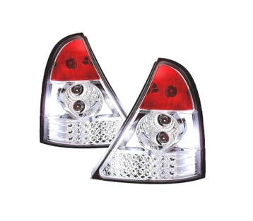 Feux Arrières Pour Renault Clio II 98-01 Chromé, Autos : Pièces & Accessoires, Verzenden
