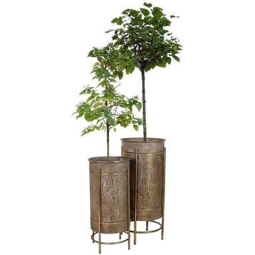 Pot de fleurs (2) - Métal, Fer, Antiquités & Art