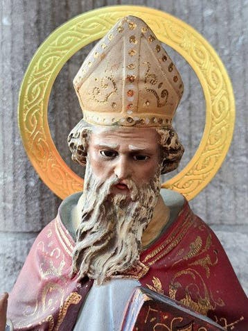 Olot - Beeld, Beeld Sint-Nicolaas Sint Bisschop - 46.5 cm -