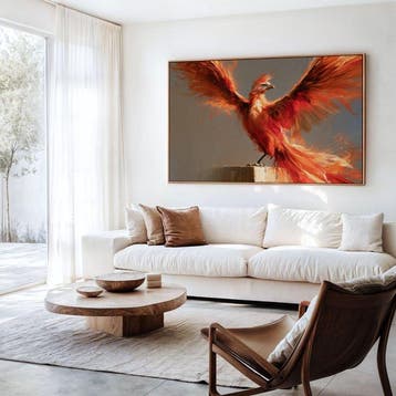 Iconica - Firebird Rebirth - unique 1/1 XXL (100 x 150 cm), Antiquités & Art, Art | Objets design