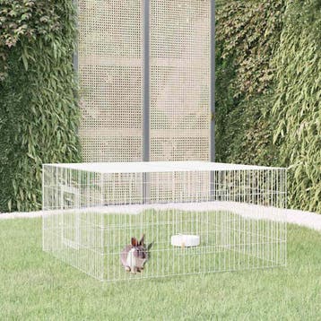 vidaXL Konijnenkooi 110x110x55 cm gegalvaniseerd ijzer, Dieren en Toebehoren, Verzenden, Nieuw