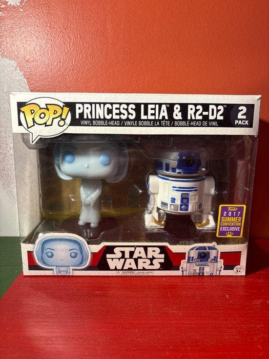 Funko - Funko Pop - Star Wars - Princess Leia & R2-D2, Antiek en Kunst, Antiek | Speelgoed