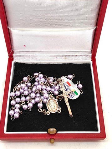 Chapelet - Chapelet du Vatican en argent 925 et perles