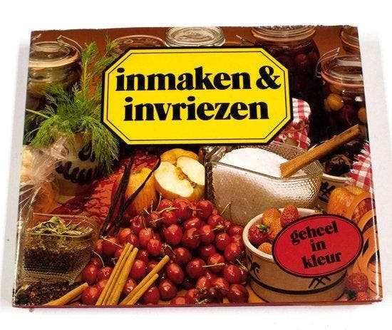 Inmaken en invriezen, Boeken, Kookboeken, Verzenden