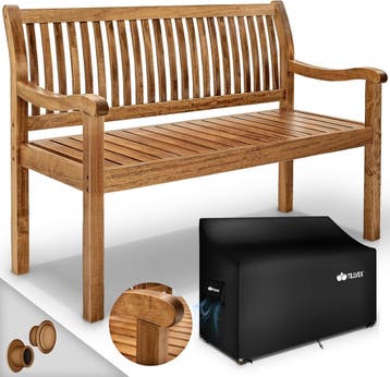 Houten Tuinbank - Weerbestendig - Zitbank - 150cm - Bruin -, Verzenden, Nieuw