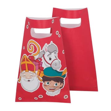 Sinterklaas Uitdeelzakjes Papier 23cm 10st, Verzenden, Nieuw