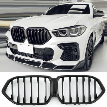 Sportieve Grille geschikt voor BMW X6 G06 enkele spijl glans, Verzenden, Nieuw