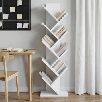 vidaXL Boomboekenkast 6-laags 30 x 18 x 100 cm Bewerkt hout, Verzenden