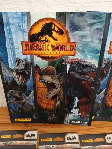 Panini Jurassic Park - 2 Empty books + 30 booster bundels -, Nieuw