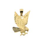 Gouden hanger van een adelaar (Hanger of bedel), Handtassen en Accessoires, Bedels, Ophalen of Verzenden, Gebruikt, Goud, Overige merken
