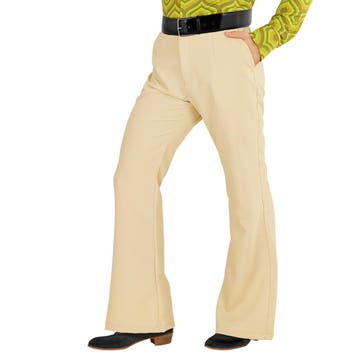 Disco 70S Broek Beige Heren, Kleding | Heren, Verzenden, Nieuw