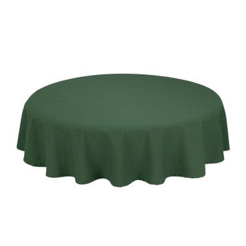 Tafelkleed Rond Forest Green Groen 132cm Ø - Treb SP, Huis en Inrichting, Verzenden, Nieuw, Overige kleuren, Tafelkleed of Tafelzeil