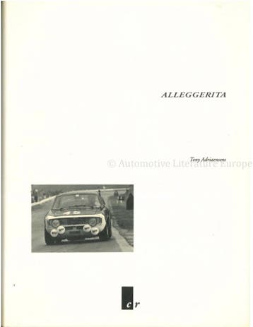 ALLEGGERITA (ALFA  ROMEO GTA) (GELIMITEERD 530/2500), Ophalen of Verzenden, Nieuw
