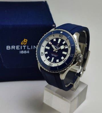 Breitling - Superocean 46 Blue - A17378E71C1S1 - Homme -, Bijoux, Sacs & Beauté