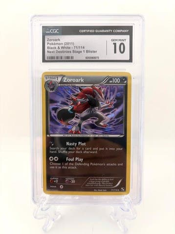 Pokémon - 1 Graded card - Zoroark Holo - CGC 10 - Black &, Nieuw