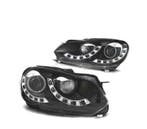 Phares Pour Volkswagen Vw Golf 6 08-12 Fond Noir Drl, Verzenden