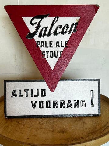 Vintage Falcon bier reclame display – Pale Ale / Stout –