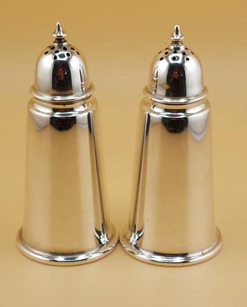 Salière et poivrière - Argent