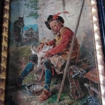 Friedrich Kaiser (1815-1890) - NO RESERVE - Der Landsknecht