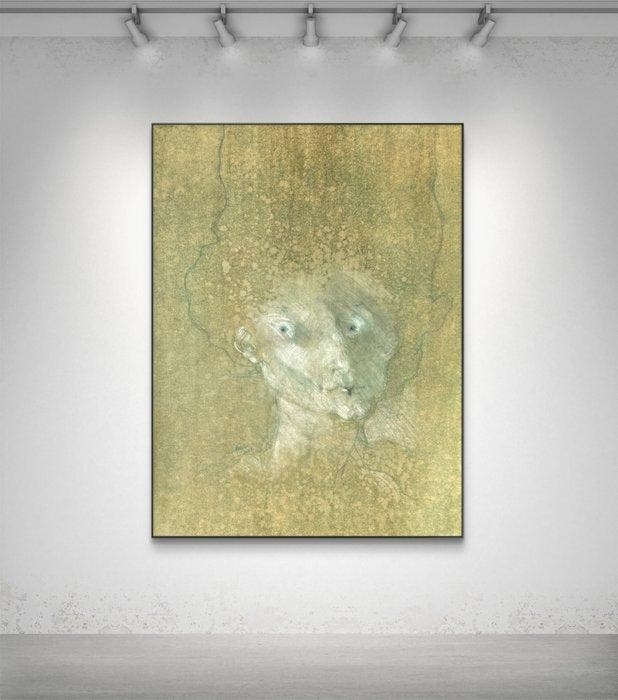 Robert Detheux (1932-2010) - Le Printemps - Grand portrait, Antiquités & Art, Art | Objets design