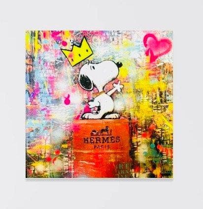 Artmony - Une vie de luxe avec Snoopy !, Antiek en Kunst, Kunst | Schilderijen | Modern