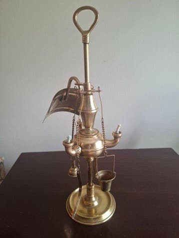 Lamp - Messing, Antiek en Kunst