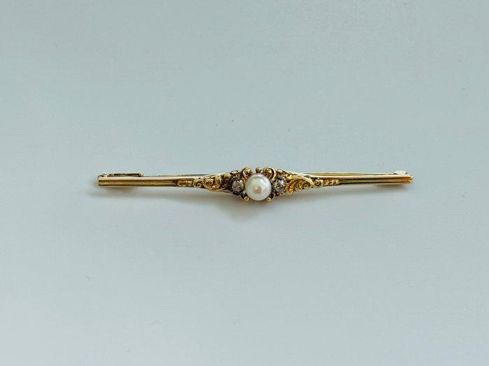 Broche - 14 carats Or jaune, Broche ancienne aux environs de, Bijoux, Sacs & Beauté, Bijoux anciens