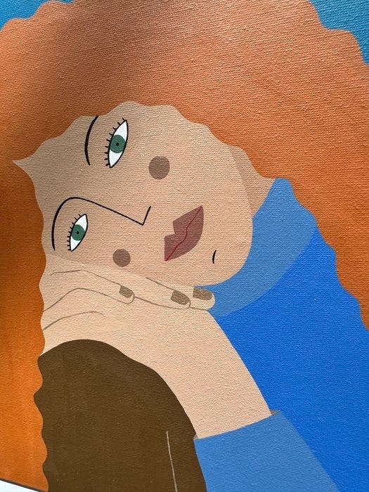 LYSEOPAINE - DANS 124 ANS: JE CALMERAI MES ANGOISSES, Antiek en Kunst, Kunst | Schilderijen | Modern