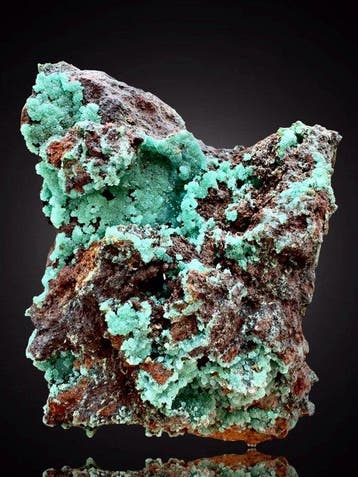 Cupro-adamite splendida Mineralencollectie - Hoogte: 9 cm -