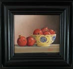 Ben Oude Breuil (1949) - Granaatappels in een schaal, Antiek en Kunst, Kunst | Schilderijen | Klassiek