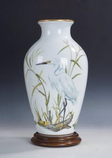 Franklin Porcelain - Basil Ede - Vase - Japon • Édition, Antiquités & Art