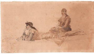 Pietro Scoppetta (1863-1920) - Due donne orientali