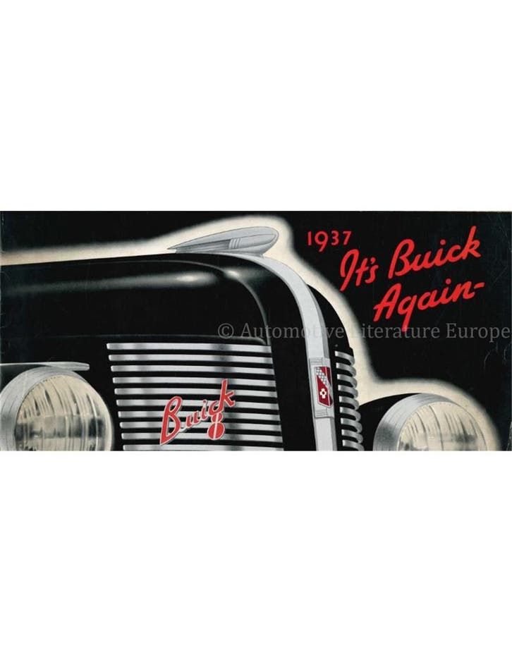 1937 BUICK EIGHT MODELLEN BROCHURE ENGELS, Boeken, Auto's | Folders en Tijdschriften