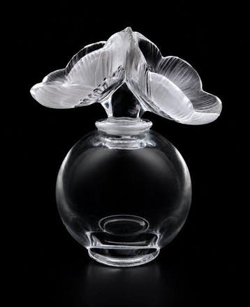 Lalique - Vaas - Twee anemonen - Kristal