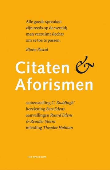 Citaten & aforismen / Prisma Taal 9789027490513 C. Buddingh, Verzenden, Gelezen, C. Buddingh'