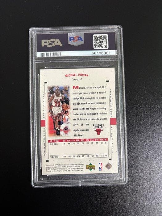 Upper Deck Michael Jordan - PSA 8 - 1 Graded card, Collections, Autocollants