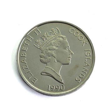 Cookeilanden. 50 Dollars 1990 Jacques Cartier / 500 Years of