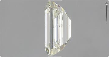 1 pcs Diamant (Natuurlijk) - 1.50 ct - Smaragd - K - SI1 -