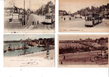 France - superbe lot de collections de Calais - Carte