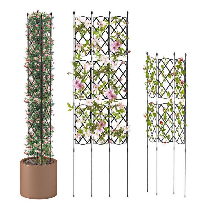 2dekans | 3-Pack Zwarte Plantsteunen voor Verhoogde Moestuin, Jardin & Terrasse, Jardin & Terrasse Autre, Enlèvement ou Envoi
