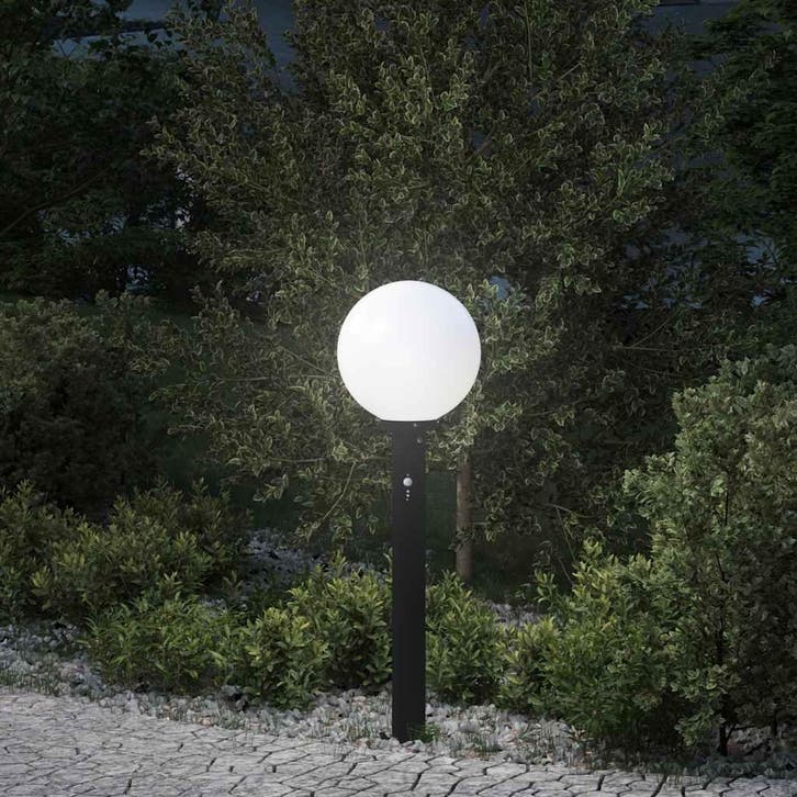 vidaXL Bolderverlichting met sensor 80 cm zwart IP44, Maison & Meubles, Lampes | Autre, Envoi