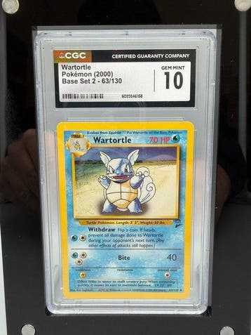Pokémon Graded card - Wartortle - CGC 10 - WOTC - Base set 2
