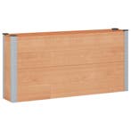 vidaXL Verhoogde plantenbak Bruin 150 x 30 x 72 cm alu., Tuin en Terras, Verzenden, Nieuw